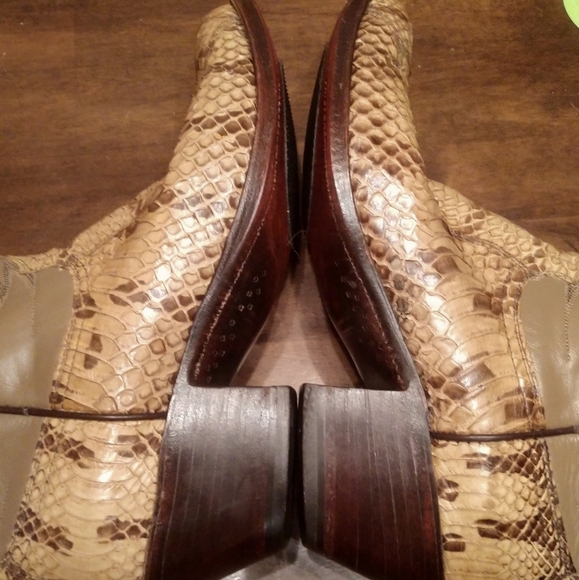 Rare genuine tiger snake skin boots (vintage) - Picture 10 of 10